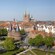 The Lubeck cityscape featuring medieval buildings with towers and spires